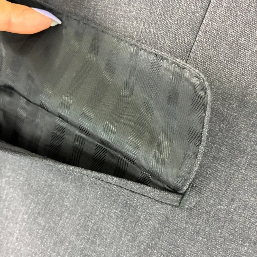 Baroni Couture 42R Charcoal Gray 100% Wool Super 150s Men's‎ Blazer Suit Jacket